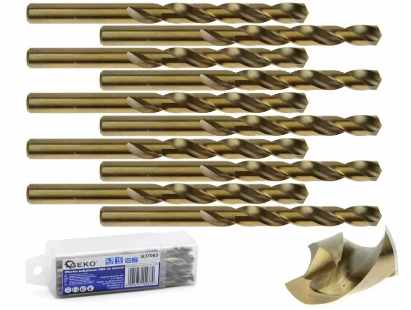 Metaalboor - HSS M35 - 5% Kobalt - 8,5 mm - Hoge Warmtebestendigheid - 10 stuks de GEKO – image du produit