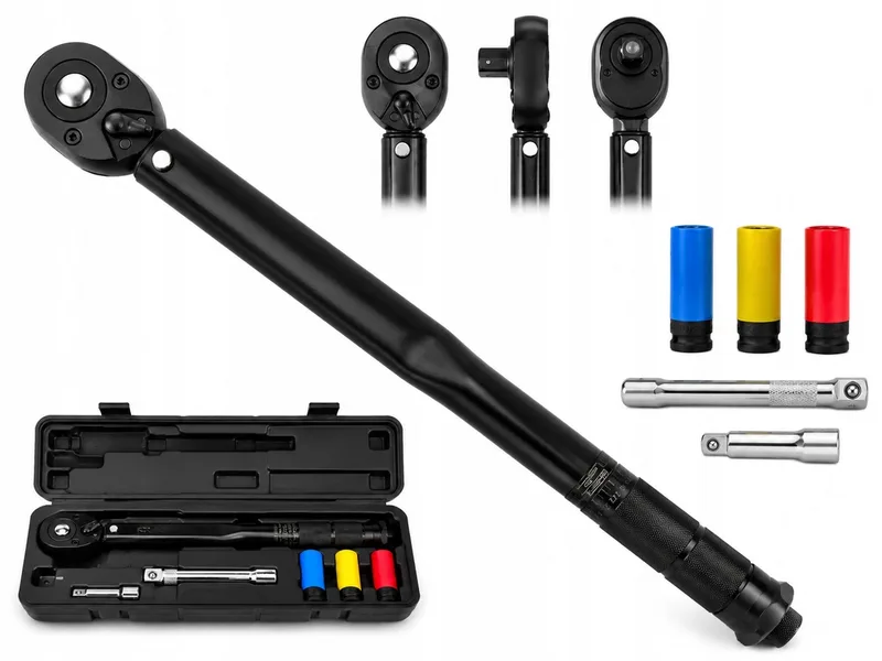 Momentsleutel 1/2" 28-210 Nm met doppen en blokkering de GEKO – image du produit