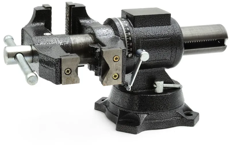 Multifunctionele bankschroef - 360° draaibaar - geharde bekken - 100 mm by GEKO – product image