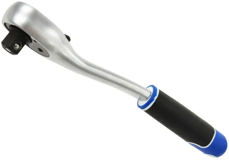 Offset ratelsleutel - 72-tands mechanisme - ergonomische grip - chroom vanadium staal by GEKO, Blue – product image
