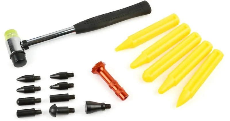 PDR gereedschapset - deukverwijdering - krasvrij - 5 nylon hamers - 9 verwisselbare tips de GEKO – image du produit