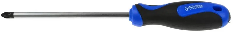 Philips schroevendraaier - 150 mm - ergonomische grip - chroom-vanadium staal by GEKO, Blue – product image