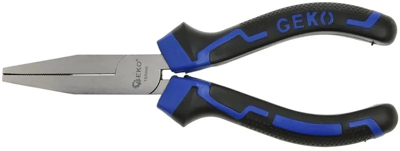 Platte bek tang - 160mm - Staal - Veelzijdig gebruik by GEKO, Black – product image
