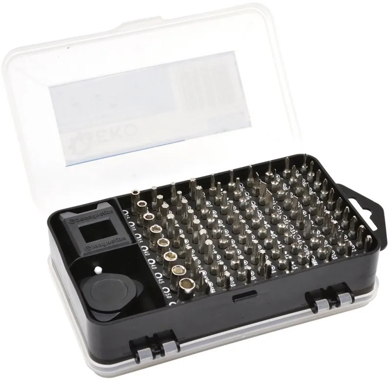 Precisie bitset - veelzijdig - 90-delig - magnetische handgreep - aluminium - flexibel de GEKO – image du produit