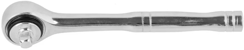 Reversible ratelsleutel - 1/4" - legerstaal - gepolijst - knurled grip von GEKO, Chrom – Produktbild