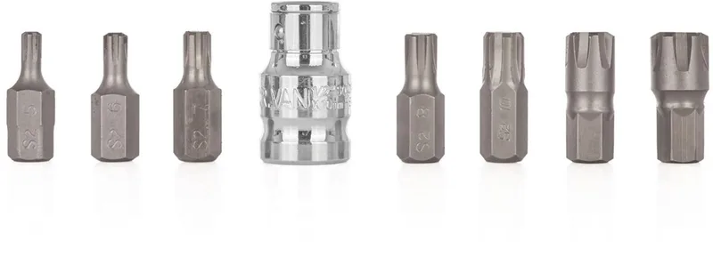 RIBE Schroevendraaierbitset - 8-delig - S2 Staal - M5-M14 - Inclusief Adapter von GEKO – Produktbild