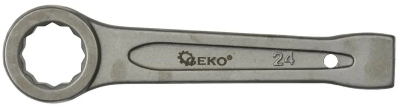 Ring Slogging Steeksleutel - 24mm - Voor Zwaar Werk - Chroom-Vanadium Staal von GEKO – Produktbild