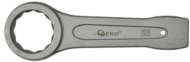 Ring Slogging Steeksleutel - 55mm - Voor Zwaar Werk - Chroom-Vanadium Staal von GEKO – Produktbild