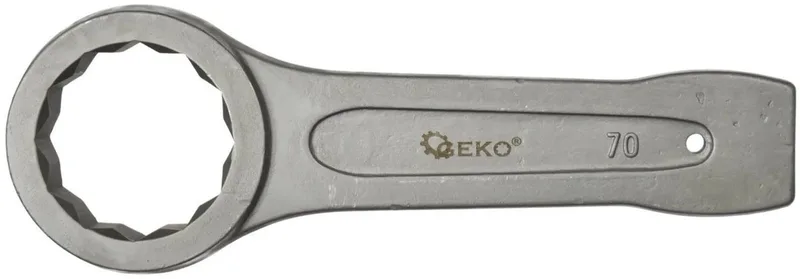 Ring Slogging Steeksleutel - 70mm - Robuust Chroom-Vanadium - 12-punts Design by GEKO – product image