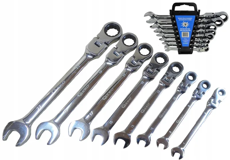 Ringsleutel Set met Ratel 8-22mm (8 Stuks) de GEKO – image du produit
