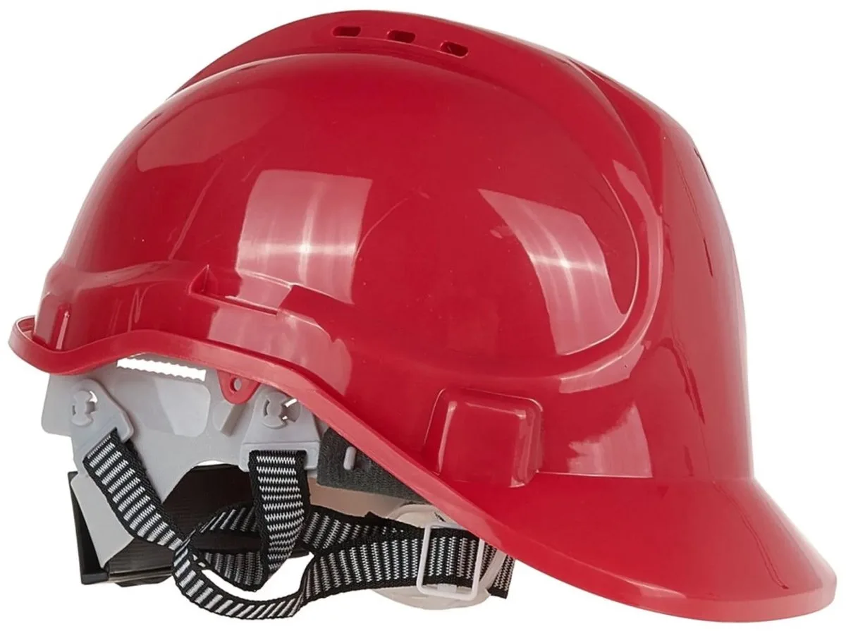 Rode veiligheidshelm - Verstelbare maat - HDPE - Geschikt voor -10°C tot +50°C - CE-gecertificeerd de GEKO, Rouge – image du produit