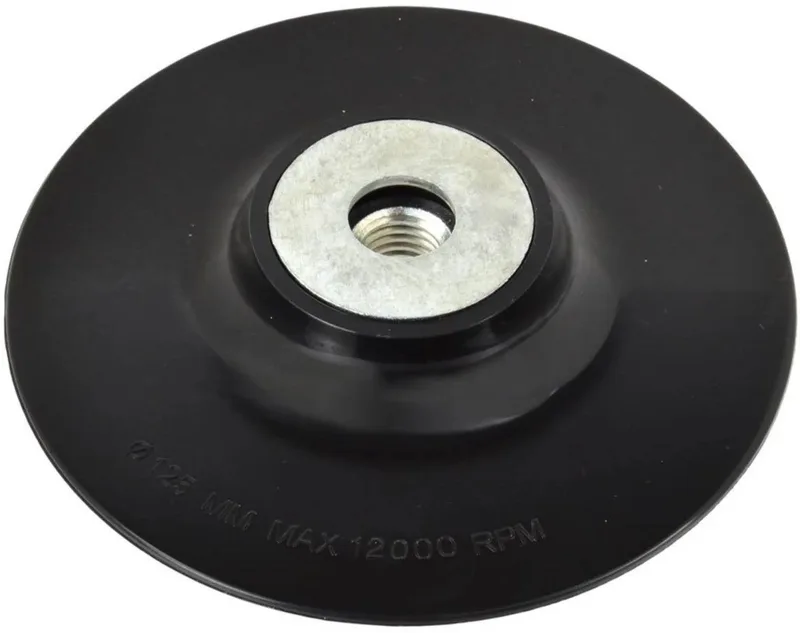 Rubberen schuurpad - 125 mm - M14x2 - Voor haakse slijpers by GEKO – product image