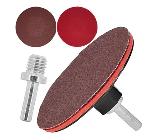 Schleifteller 100mm Klett Schleifteller M14 Haftteller inkl Adapter Bohrmaschine, 1-St., M14-Gewinde, inkl. Bohradapter de GEKO – image du produit 1 sur 5