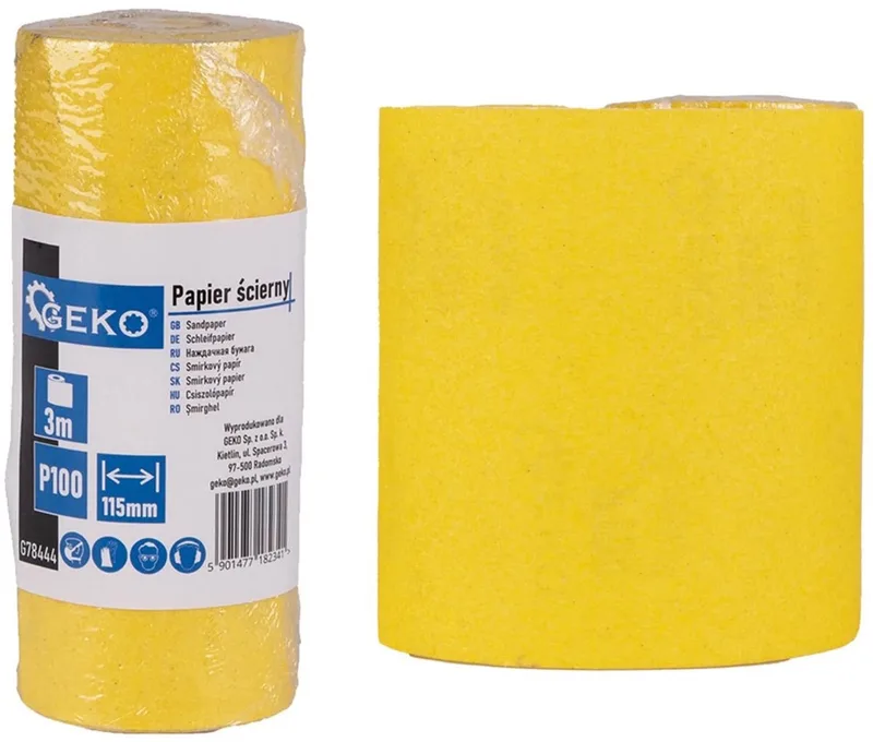 Schuurpapier op rol - 115 mm x 3 m - korrel P100 - 1 stuk von GEKO – Produktbild