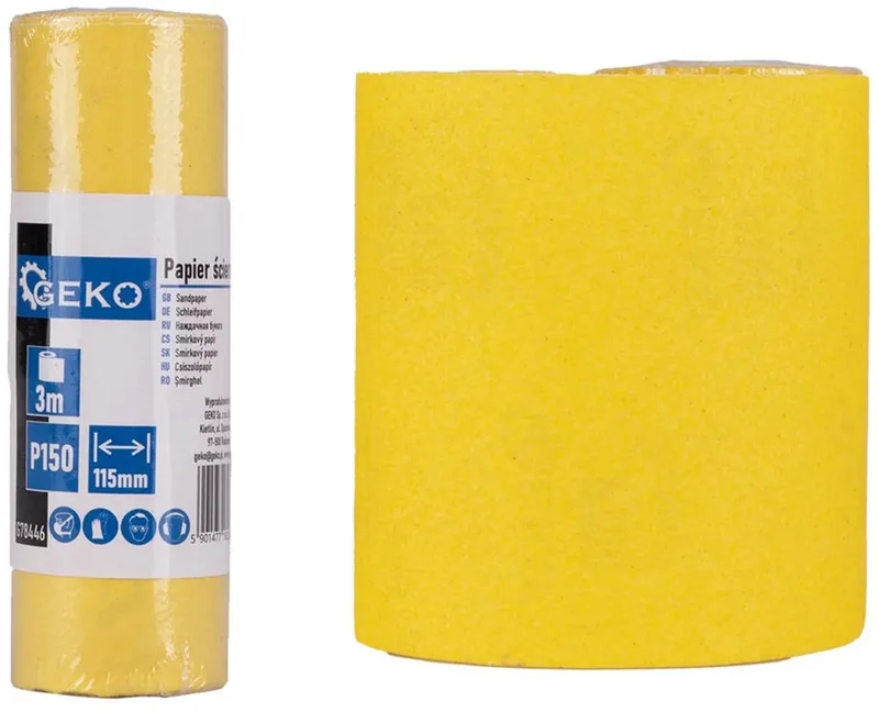 Schuurpapier op rol - 115 mm x 3 m - P150 korrel - 1 stuk de GEKO – image du produit