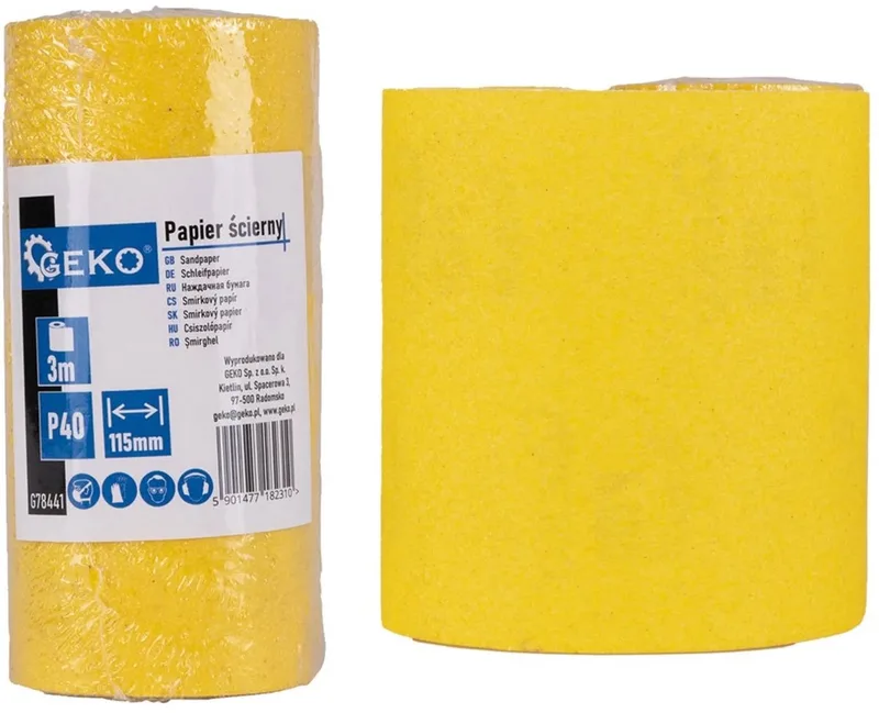 Schuurpapier op rol - 115 mm x 3 m - P40 korrel - 1 stuk von GEKO – Produktbild