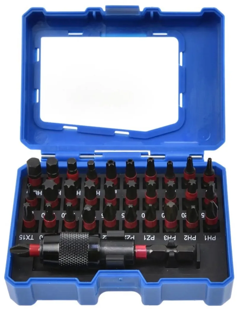 Set impact bits - veelzijdige schroefoplossing - 32-delig - staal S2 by GEKO – product image