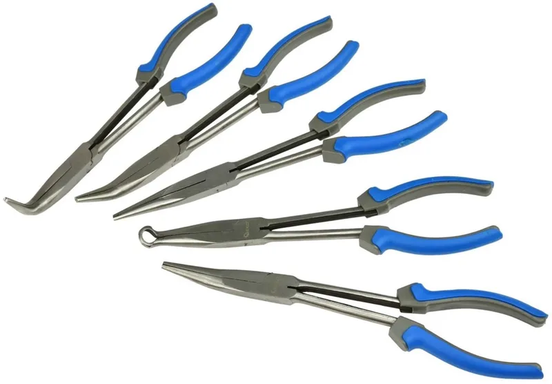 Set van 5 lange tangen - 280mm - Antislip greep - Inclusief etui de GEKO, Ornaje – image du produit