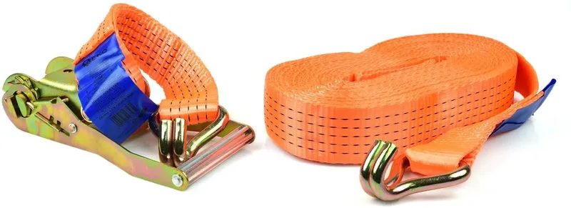 Spanband met ratel - 16m lengte - 5 ton capaciteit - 50mm breed de GEKO, Orange – image du produit