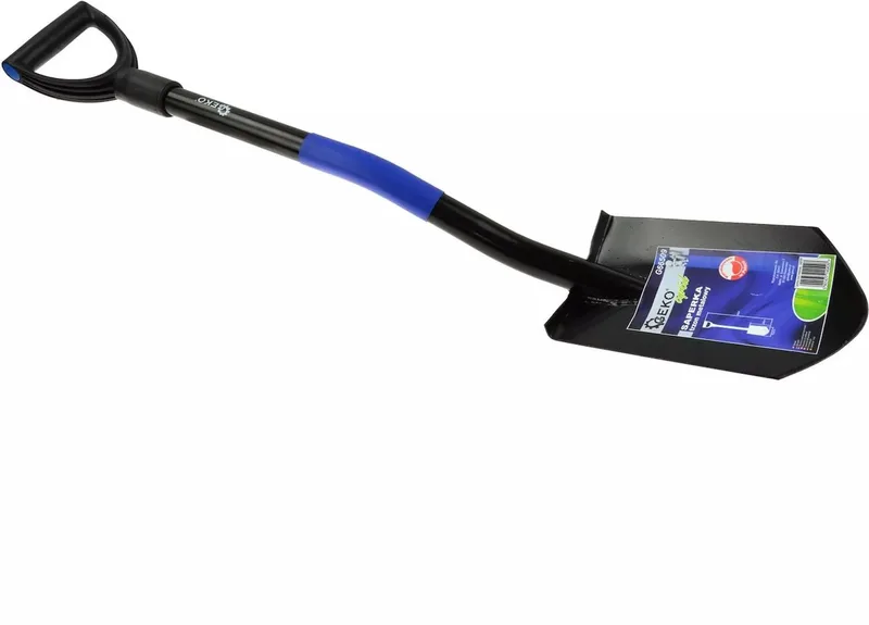 Stalen schop met ergonomische D-greep - Duurzaam en roestbestendig - 80 cm - Zwart de GEKO – image du produit