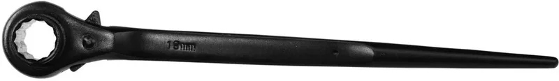Steigerbouwer ratelsleutel - 19/22 mm - Lange steel - geoxideerd by GEKO, Black – product image