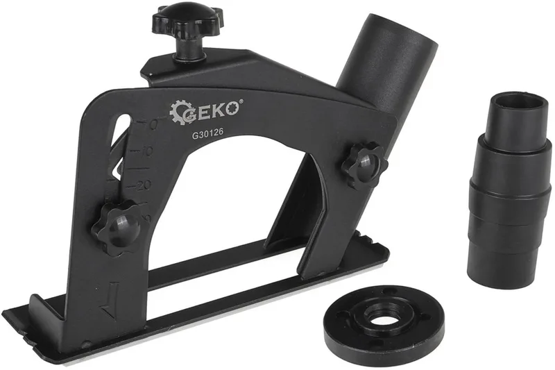 Stofkap haakse slijper - Duurzaam staal - Verstelbare diepte - Stofafzuiging - 115-125 mm von GEKO – Produktbild