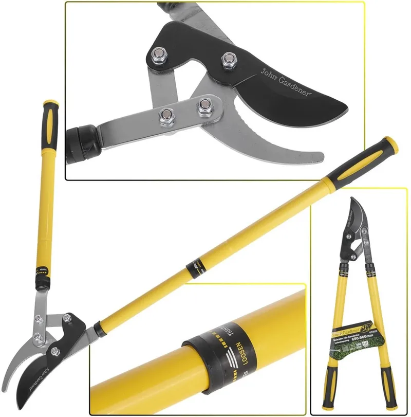 Telescopische takkenschaar - HCS staal - Teflon coating - 650-960 mm - Ergonomische grip de GEKO – image du produit