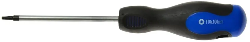 Torx schroevendraaier - T10 - 100 mm - Ergonomische handgreep - Chroom-vanadium staal by GEKO – product image