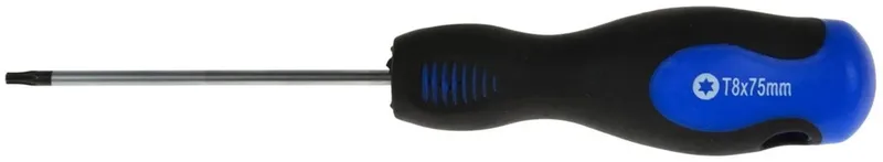 Torx schroevendraaier T8 - 75 mm - Ergonomische handgreep - Chroom-vanadium staal by GEKO – product image