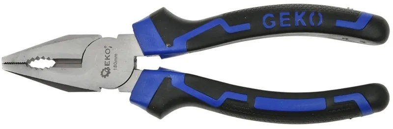 Universele combinatietang - precisie snijden - 180 mm - premium kwaliteit by GEKO, Blue – product image