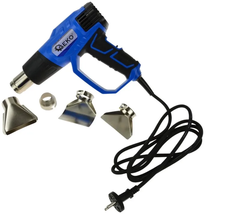 Verstelbare heteluchtpistool - 2000W - Inclusief 4 accessoires - Meerdere temperatuur- en luchtstroominstellingen de GEKO – image du produit
