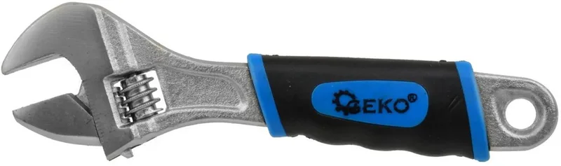 Verstelbare moersleutel - 0-19 mm - slipvast handvat - 15 cm - roestbestendig von GEKO – Produktbild