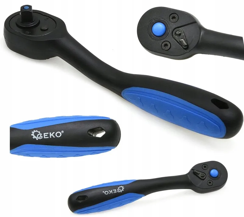 Verstelbare Ratelsleutel 1/2" 72 Tanden 246mm CrV CrMo Nylon von GEKO – Produktbild