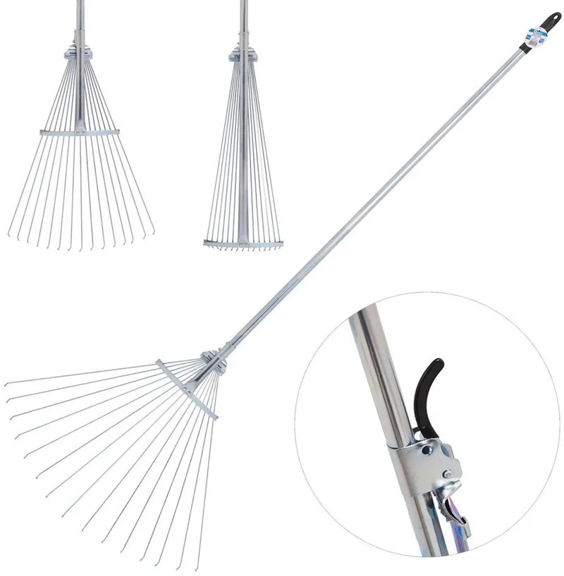 Verstelbare tuinhark - Carbon staal - 15 tanden - 19-66 cm verstelbaar von GEKO – Produktbild
