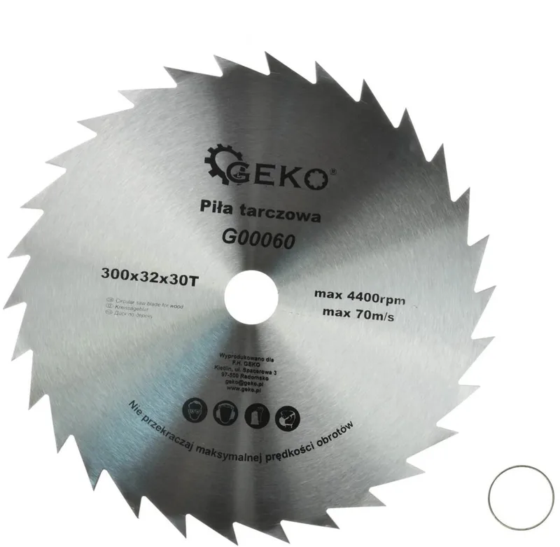 Zaagblad houtbewerking - 300 mm - 30 tanden - Staal - Voor doe-het-zelf en constructie de GEKO – image du produit