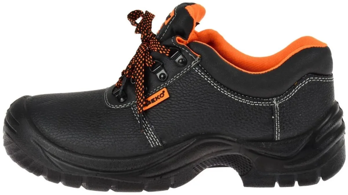 Zwarte veiligheidsschoenen - antislip - ademend van GEKO, Zwart, 40 – productafbeelding