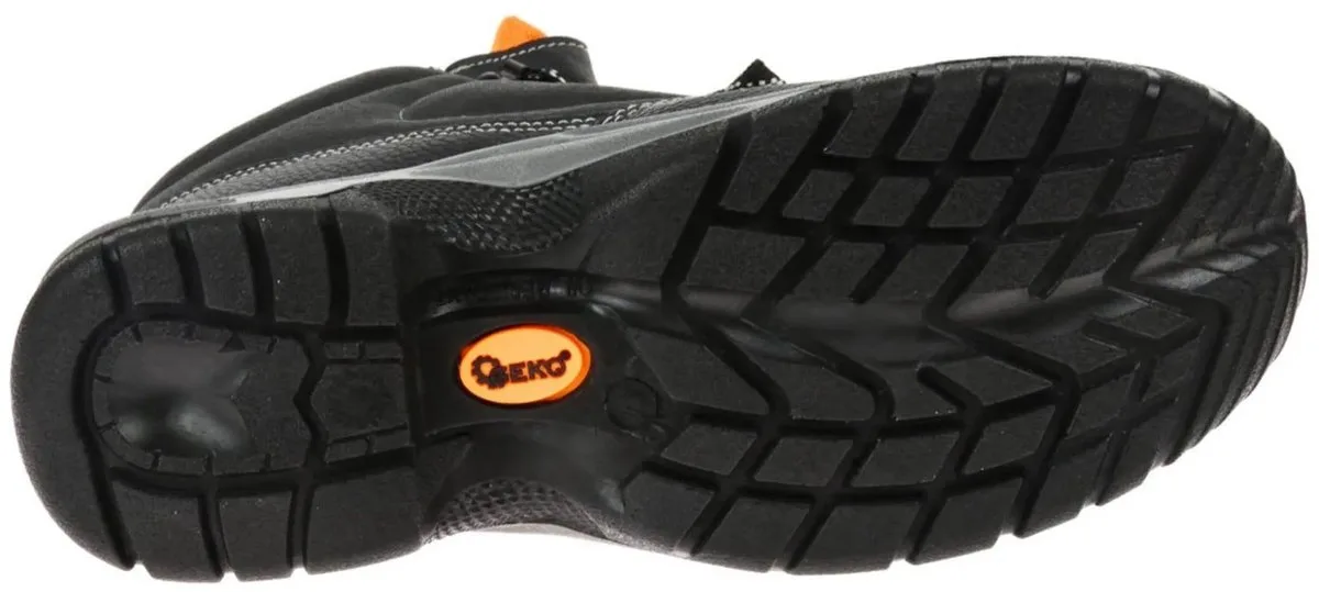 Zwarte veiligheidsschoenen - Leer - Antislip van GEKO, Zwart, 40 – productafbeelding