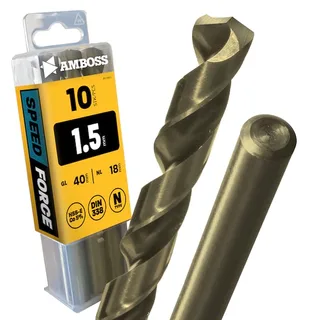 10 x HSS-ECo SPEED Force Metallbohrer DIN 338 - Ø:1.5 mm de Gemax – image du produit 1 sur 2
