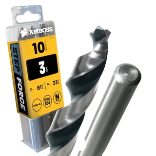 10 x HSS-G STEP Force Metallbohrer DIN 338 - Ø:3 mm van Gemax – productafbeelding 1 van 2
