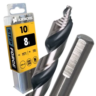 10 x HSS-G STEP Force Metallbohrer DIN 338 - Ø:8 mm van Gemax – productafbeelding 1 van 2
