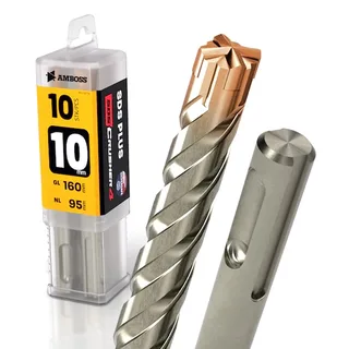 10x Bohrer SDS Plus Schaft - Ø:10 mm - GL: 160 mm von Gemax – Produktbild 1 von 2