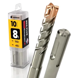 10x Bohrer SDS Plus Schaft - Ø:8 mm - GL: 110 mm från Gemax – produktbild 1 av 2