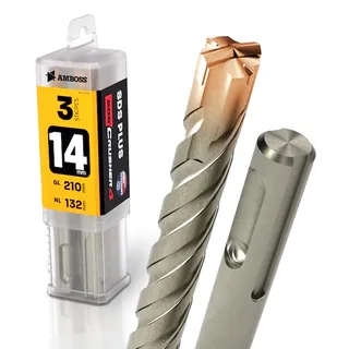 3x Bohrer SDS Plus Schaft - Ø:14 mm - GL: 210 mm van Gemax – productafbeelding 1 van 2