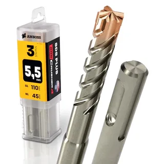 3x Bohrer SDS Plus Schaft - Ø:5.5 mm - GL: 110 mm från Gemax – produktbild 1 av 2