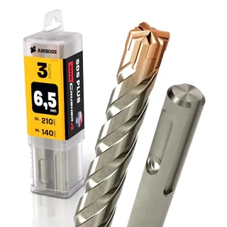 3x Bohrer SDS Plus Schaft - Ø:6.5 mm - GL: 210 mm von Gemax – Produktbild 1 von 2