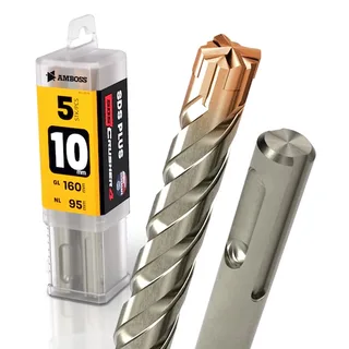 5x Bohrer SDS Plus Schaft - Ø:10 mm - GL: 160 mm från Gemax – produktbild 1 av 2