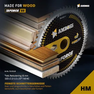 HM Kreissägeblatt - 150 x 2.2/1.6 x 20 Z48 WZ von Gemax – Produktbild 2 von 3