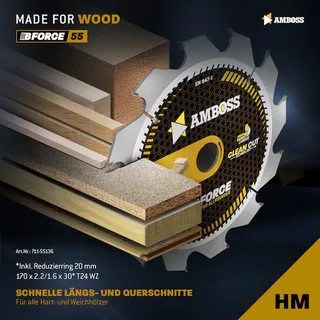 HM Kreissägeblatt - 170 x 2.2/1.6 x 30 Z24 WZ von Gemax – Produktbild 2 von 3
