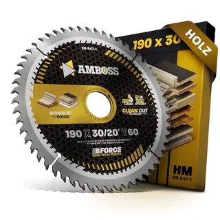 HM Kreissägeblatt - 190 x 1.5/1.0 x 30 Z60 WZ von Gemax – Produktbild 1 von 3