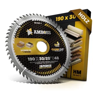 HM Kreissägeblatt - 190 x 2.4/1.5 x 30 Z48 WZ von Gemax – Produktbild 1 von 3